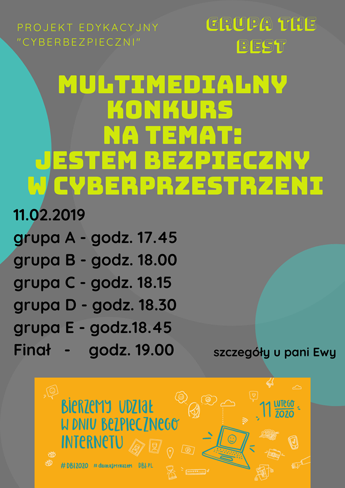 ZAPRASZAMY NA MULTIMEDIALNY KONKURS MIĘDZYGRUPOWY