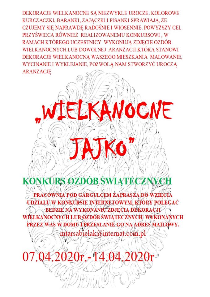 KONKURS OZDÓB ŚWIĄTECZNYCH  #zostanwdomu