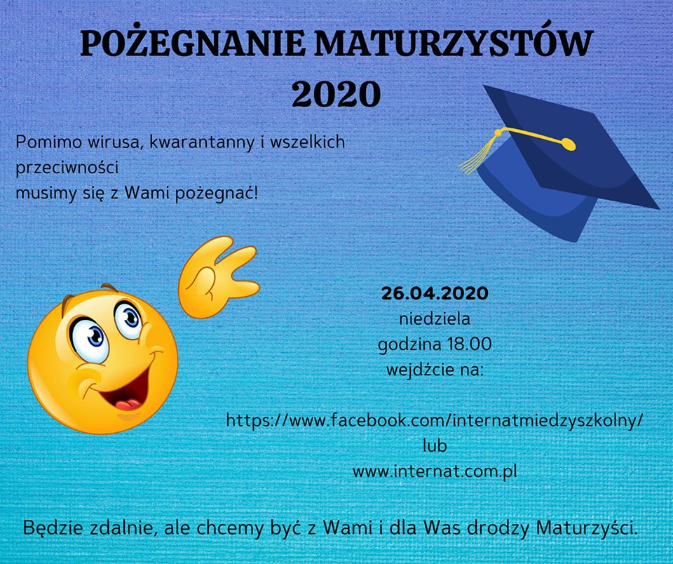 DRODZY MATURZYŚCI!  #zostanwdomu