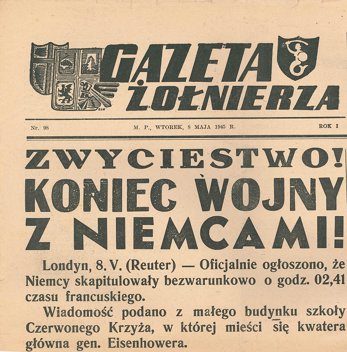 JUTRO (8 MAJA) OBCHODZIMY 75. ROCZNICĘ ZAKOŃCZENIA II WOJNY ŚWIATOWEJ W EUROPIE  #zostanwdomu