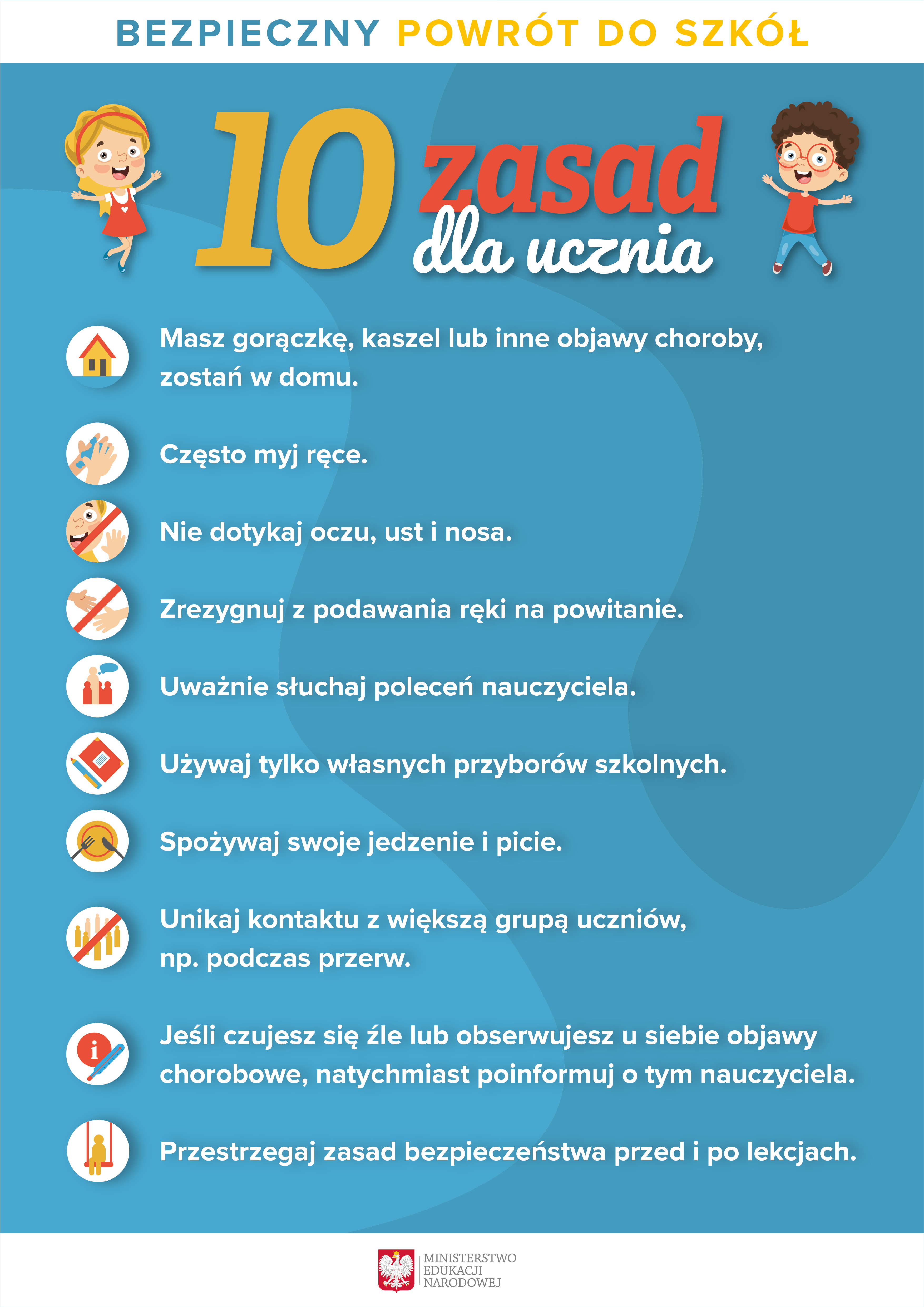 10 zasad dla uczniów