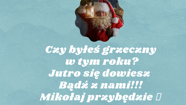 Wizyta Św Mikołaja w naszej Bursie już jutro 🎅 #zostanwdomu
