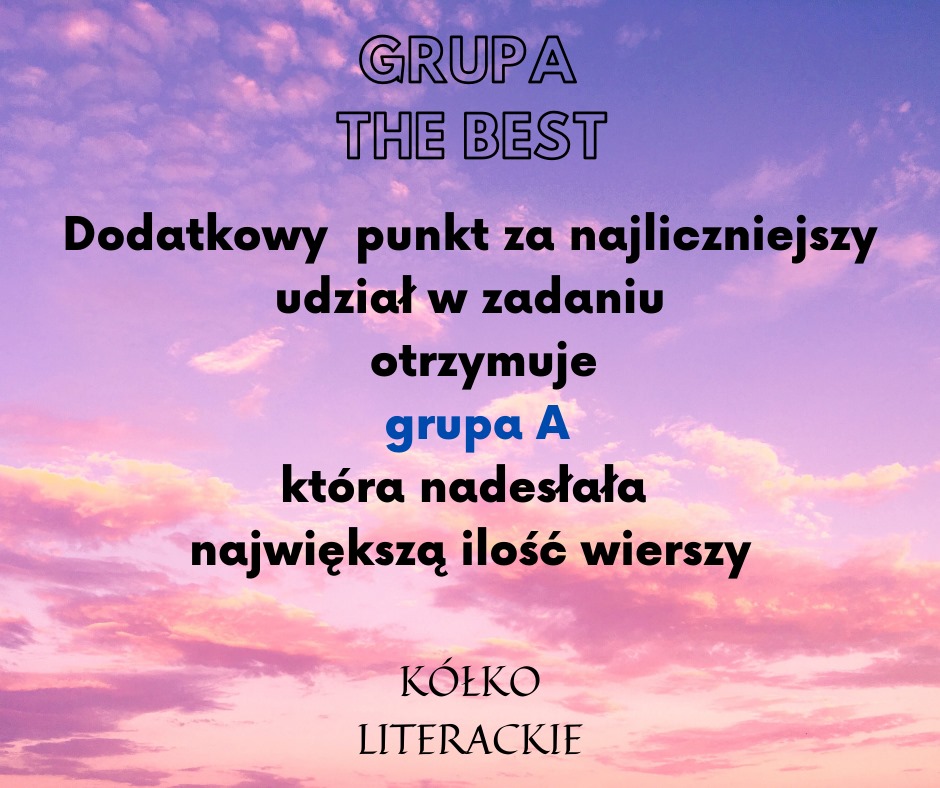 Kółko literackie i grupa THE BEST